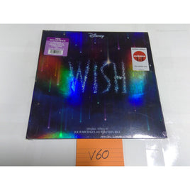 Disney Wish Soundtrack Vinyl LP Blue Splatter New Target Exclusive Holographic