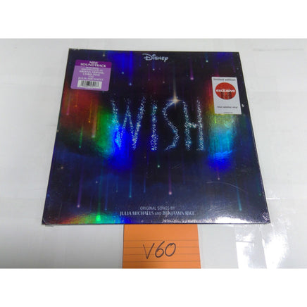 Disney Wish Soundtrack Vinyl LP Blue Splatter New Target Exclusive Holographic