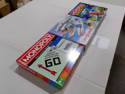 Hasbro Monopoly Surf Showdown Lilo & Stitch Knock Out Family Game Lot New Sealed