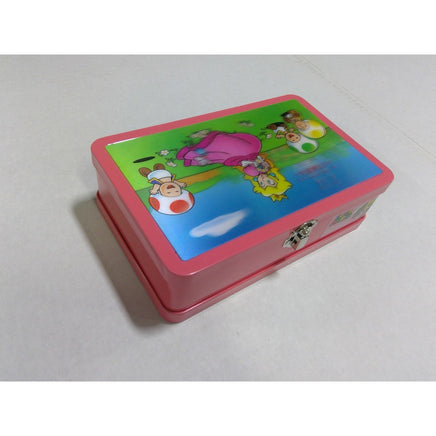 Nintendo Super Mario Princess Peach 3D Supply Box Kids Pink Metal Tin Excellent
