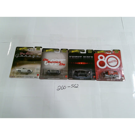 Hot Wheels Pop Culture Premium Set 4 Mazda 007 Knight Rider Kool Kombi New NIB