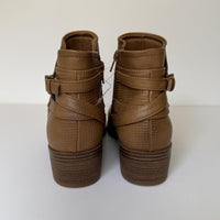 Baretraps Mackenzie Boots Womens Size 6.5 Salted Caramel Ankle Buckle BT30016
