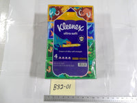 Kleenex Ultra Soft Facial Tissue 3-Ply 4 Box Pack 480 Count Multicolor Dinosaur