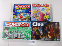 Hasbro Family Board Game Lot Clue Monopoly Knock Out Builder Deal New Sealed