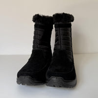 Easy Works Frazer Boots Womens 6.5 Black Waterproof Faux Fur Side Zip 20-0901