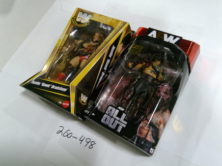 WWE AEW Justin Hawk Bradshaw Killswitch PPV Figure Lot 2 Mattel Jazwares New
