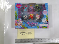 Mermicorno Starfall 6 Figure Pack Tokidoki Boxed Toy New Blue Exclusive Metallic