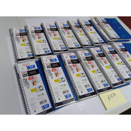 Five Star Spiral Notebook 1 Subject 80 Sheets Blue College Ruled NEW Lot 14pk