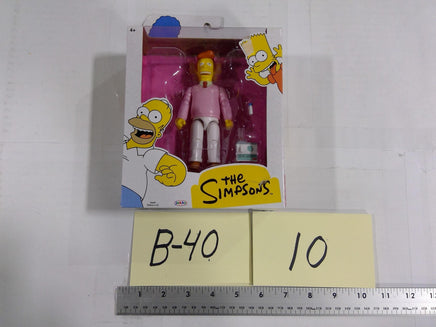 The Simpsons Troy McClure Action Figure JAKKS Pacific Pink Boxed New Toy