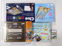 Hasbro Family Board Game Lot Clue Monopoly Jenga Disney Lilo & Stitch Box Two