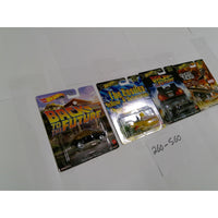 Hot Wheels Premium Pop Culture Back to the Future Beatles Ghost Rider Set NEW