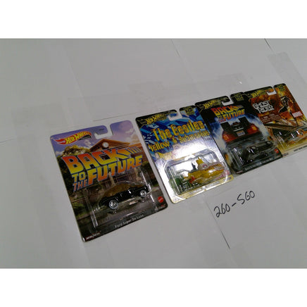Hot Wheels Premium Pop Culture Back to the Future Beatles Ghost Rider Set NEW