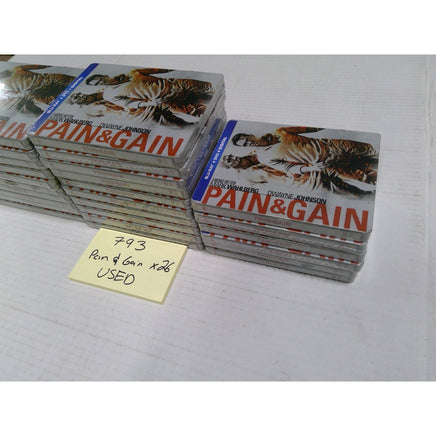 Paramount Pain & Gain Blu-ray DVD Lot 26 Steelbook Case Mark Wahlberg USED