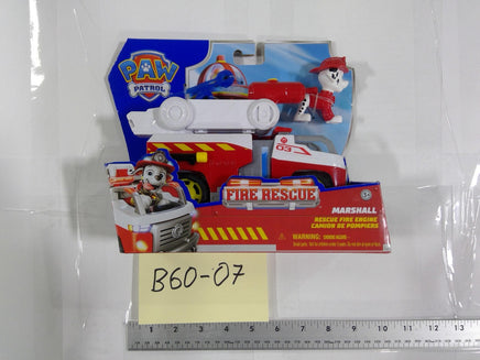 Paw Patrol Marshall Fire Rescue Engine Truck Vehicle Kids Toy 3+ Red White New