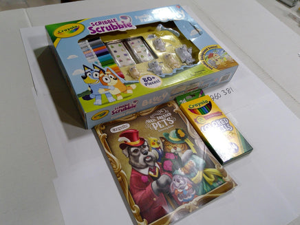 Crayola Scribble Scrubbie Bluey Lot Family Pack Coloring Book Pencils 24ct New