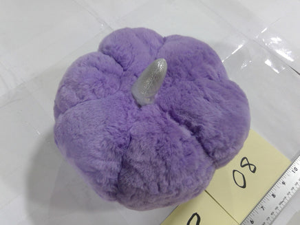 Plush Pumpkin Pillow Stuffed Animal Toy Small Purple Fall Decor Fuzzy Soft