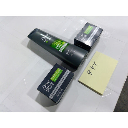 Dove Men+Care Shampoo Conditioner and Bar Soap Set Men OS Gray New Fresh Clean