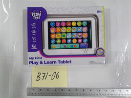 Itsy Tots My First Play & Learn Tablet Toy 18m+ Toddler Boy Learning Multicolor