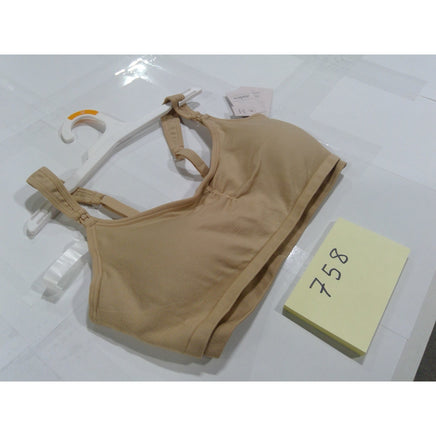 Auden Nursing Pumping Bra Womens Medium Tan New Seamless Wirefree Maternity 758