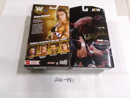 AEW All Out Killswitch WWE Legends Shawn Michaels Figure Lot Mattel Jazwares