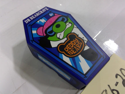 Deddy Bears Dr Beargrave Mini Coffin Toy Small Blue Collectible Halloween New