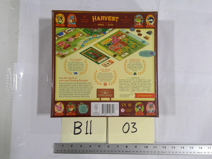 Keymaster Games Harvest Board Game 1-4 Players 10+ Family Animals New Sealed