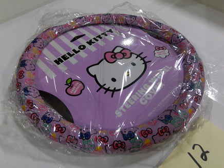 Hello Kitty Steering Wheel Cover Pink Purple 14.5-15.5 In Universal Car SUV