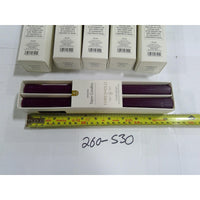 Threshold Taper Candles 24ct Purple 10in NEW Ribbed Unscented Plum 6 Packs of 4