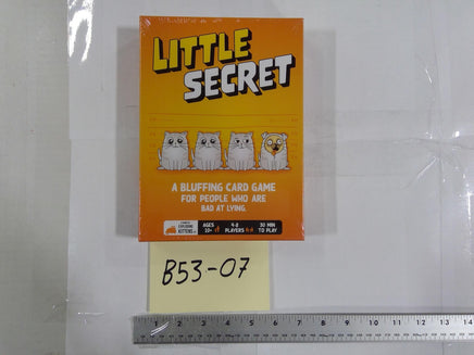 Exploding Kittens Little Secret Card Game 4-8 Players 10+ New Sealed Orange