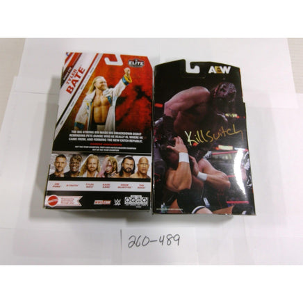 Mattel WWE Elite Tyler Bate & AEW Killswitch Action Figure Lot Series 115 PPV