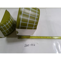 Room Essentials Serving Bowl & Utensil Set 2pk Olive Green Grid NEW