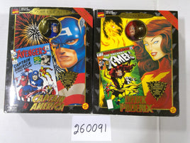 Vintage Toy Biz Marvel Famous Covers Captain America Dark Phoenix Figures Lot