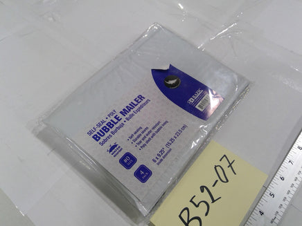 Bazic Self-Seal Poly Bubble Mailers #0 6x9.25 White 4 Pack Water Resistant
