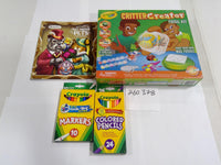 Crayola Critter Creator Fossil Kit Coloring Book Markers Pencils Art Lot New
