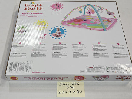 Bright Starts Fanciful Flowers Activity Gym Pretty In Pink 3 Ways To Play Mat