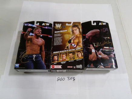 WWE AEW Shawn Michaels Orange Cassidy Killswitch PPV Figure Lot 3 Mattel New