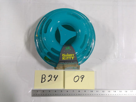 Petco Quirky Kitty Triple Chase Ball Track Cat Interactive Toy Teal Plastic