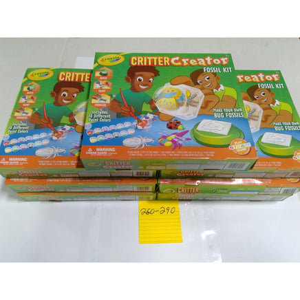 Crayola Critter Creator Fossil Kit Kids Unisex Green New STEAM Craft pack of 7