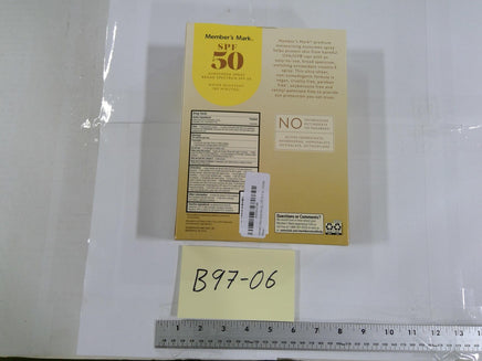 Member's Mark Sunscreen Spray SPF 50 27.3oz 3 Pack Waterproof Broad Spectrum New