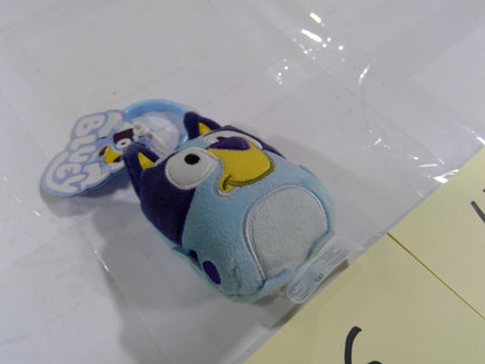 Bluey Dog Plush Clip-On Toy Mini Blue Bag Clip Keychain Stuffed Animal New