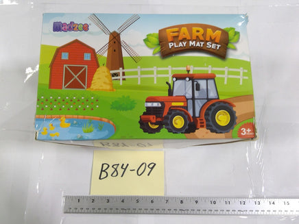 Madzee Farm Play Mat Set Kids Toy 3+ Farmyard Scene Tractor Barn Multicolor New