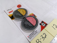Disney Dash Mickey & Minnie Removable Mini Waffle Plates Set Of 2 Gray Metal