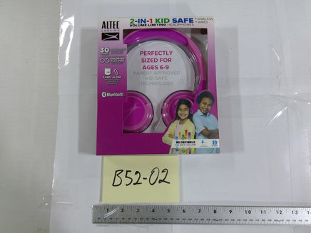 Altec Lansing 2-in-1 Kid Safe Headphones Bluetooth Pink Wireless Wired New Box