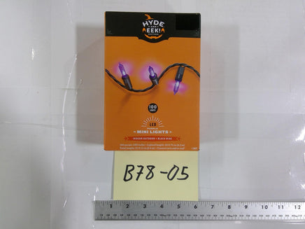 Hyde & Eek! Boutique 100 LED Mini String Lights Purple Indoor Outdoor Halloween