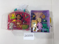 Disney Animators Collection Moana Rapunzel Doll Playset Lot Figures New Set