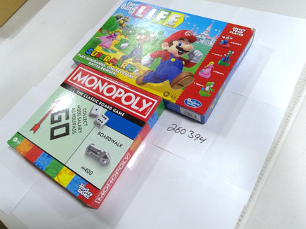 Hasbro Family Board Game Lot Monopoly Game Of Life Super Mario New Sealed