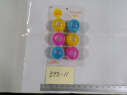 Sun Squad Hurricane Balls 6pk Kids Outdoor Toss Pool Toy Ages 3+ New Multicolor