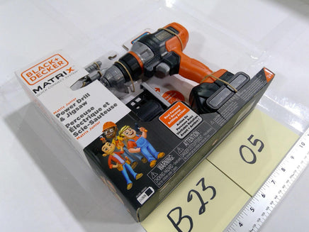 BLACK+DECKER Matrix Junior Power Drill & Jigsaw Kids Roleplay Toy 3+ Orange