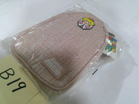 Super Mario Bros Nintendo Peach Mini Purse Tweed Bag Crossbody Pink New