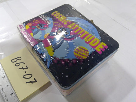 Disney Stitch Cosmic Attitude 48 Piece Puzzle Tin Case New Blue Kids Toy